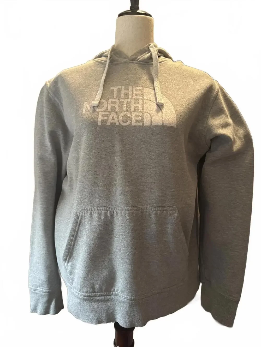 The North Face Men's Gray Hoodie Sweatshirt Large